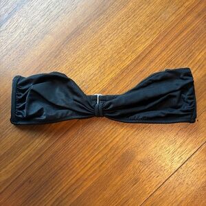 Black bandeau bikini top